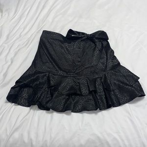 &merci skirt, black leopard print, size small